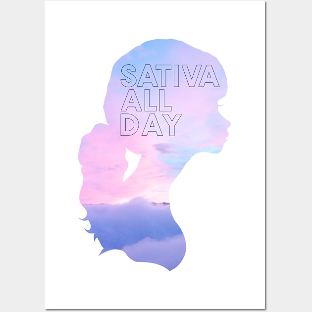 sativa all day Wall Art by openspacecollective